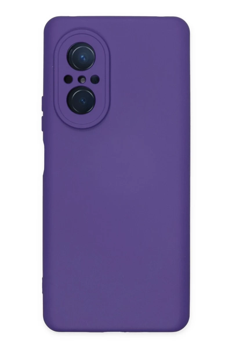 Huawei Nova 9 SE Uyumlu Kılıf Nano içi Kadife Silikon - Mor