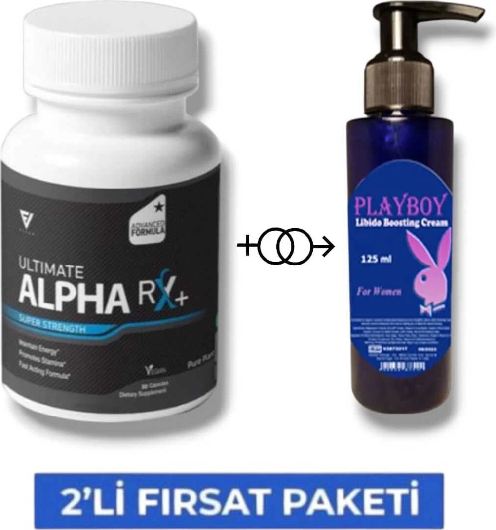 Alpha Rx Erkek Performans Geliştirici 30lu Takviye Mucizevi Libid.o Arttırıcı Krem 125 ml