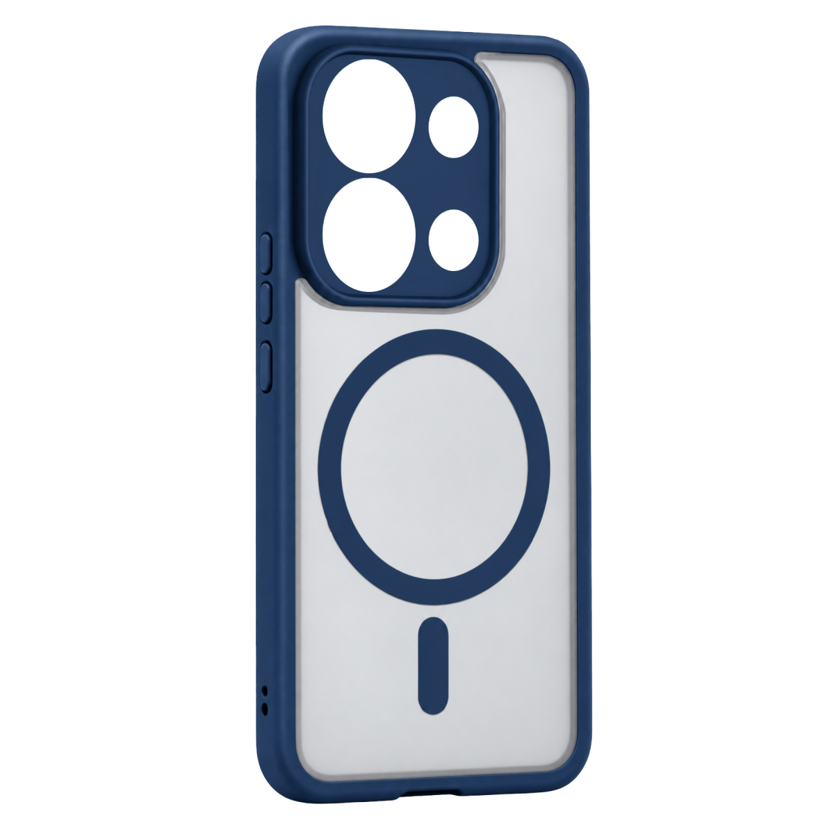 Xiaomi Redmi Note 13 Pro 4G Loji Magsafe Kapak - Mavi