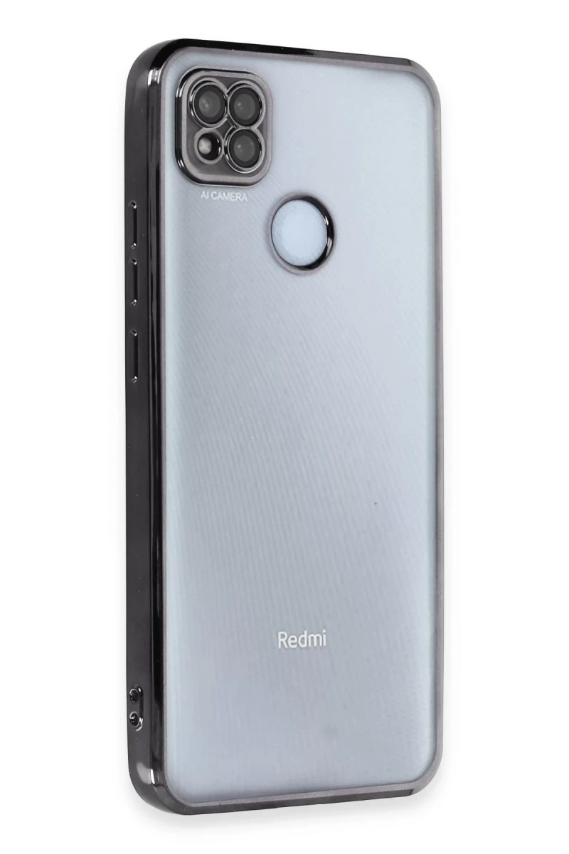Xiaomi Redmi 9C Uyumlu Kılıf Lensli Silikon - Siyah