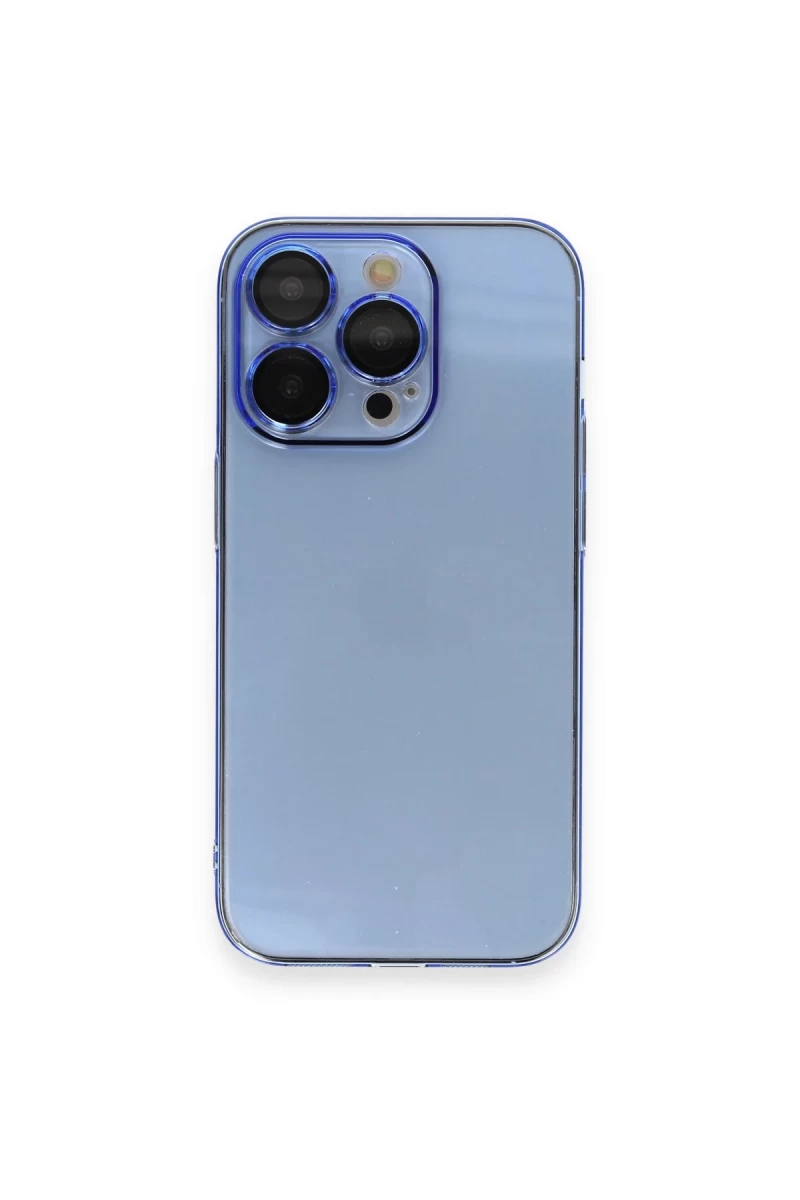 Apple iPhone 14 Pro Uyumlu Kılıf Armada Lensli Kapak - Sierra Blue