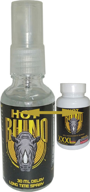 Firexl Rhino Uzun Süreyi Deneyimleme Spreyi +  Rhino 60LI Erkeğe Şekillik