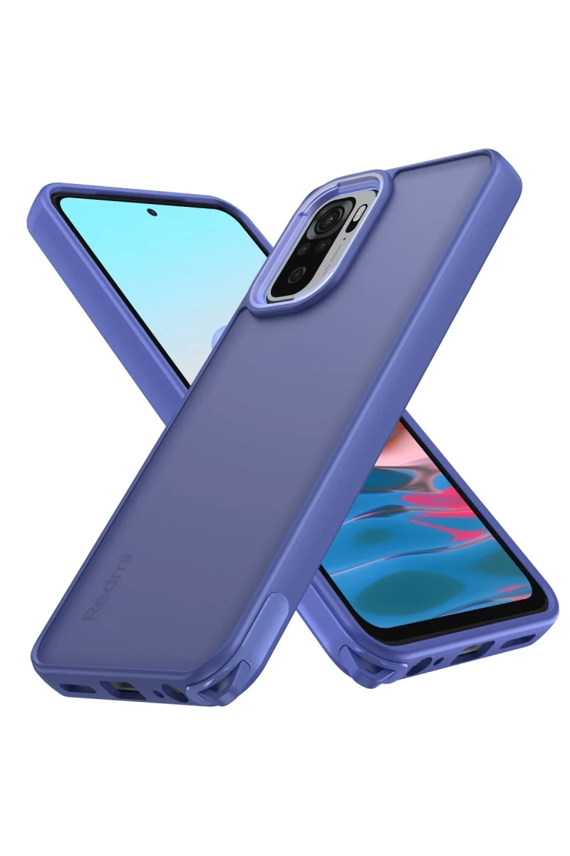 Xiaomi Redmi Note 10 Pro Uyumlu Kılıf Elegant Kapak - Açık Mavi