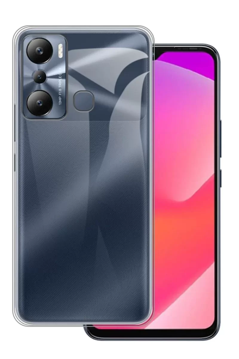 İnfinix Hot 20i Uyumlu Kılıf Lüx Şeffaf Silikon