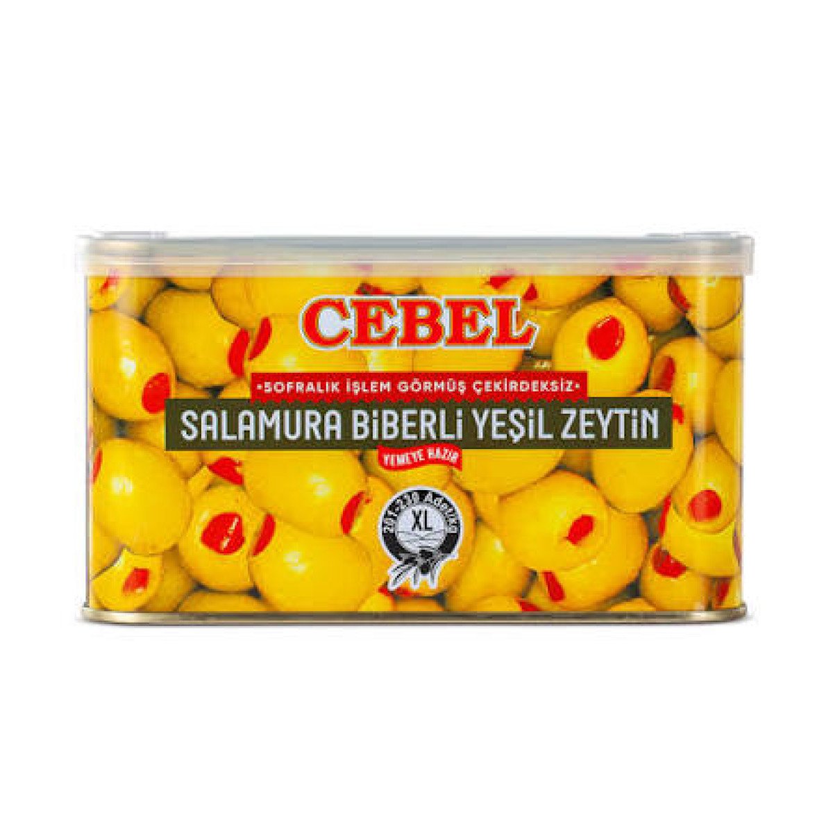 CEBEL SARI YEŞİL ZEYTİN BİBERLİ 600 GR