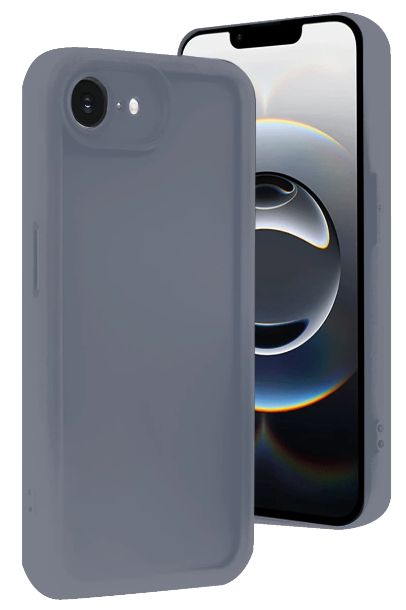 Apple iPhone 16E Uyumlu Kılıf Viera Silikon - Gri