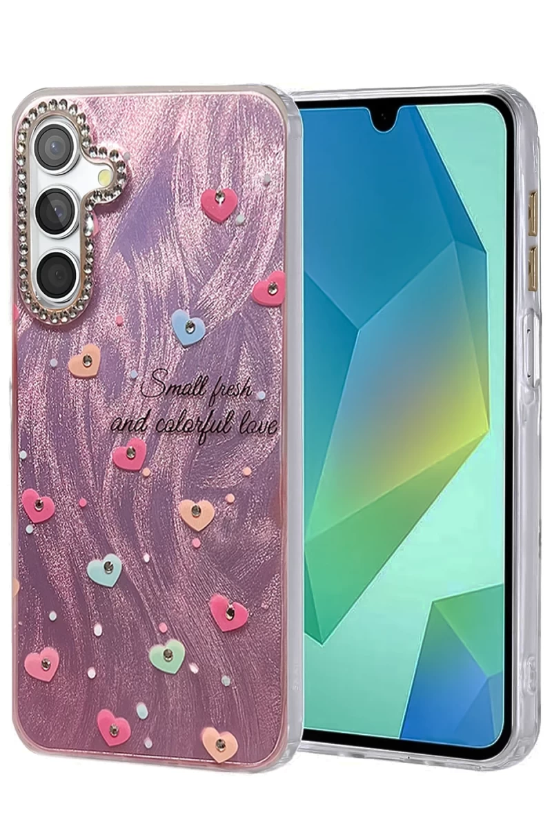 Samsung Galaxy A15 4G Uyumlu Kılıf Blade Aynalı Desenli Kapak - Desen 8