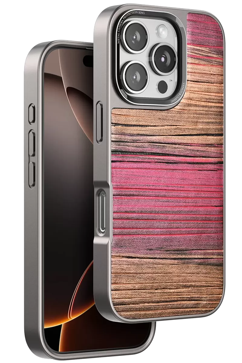 Venco Apple iPhone 16 Pro Uyumlu Wave Kapak - Pembe
