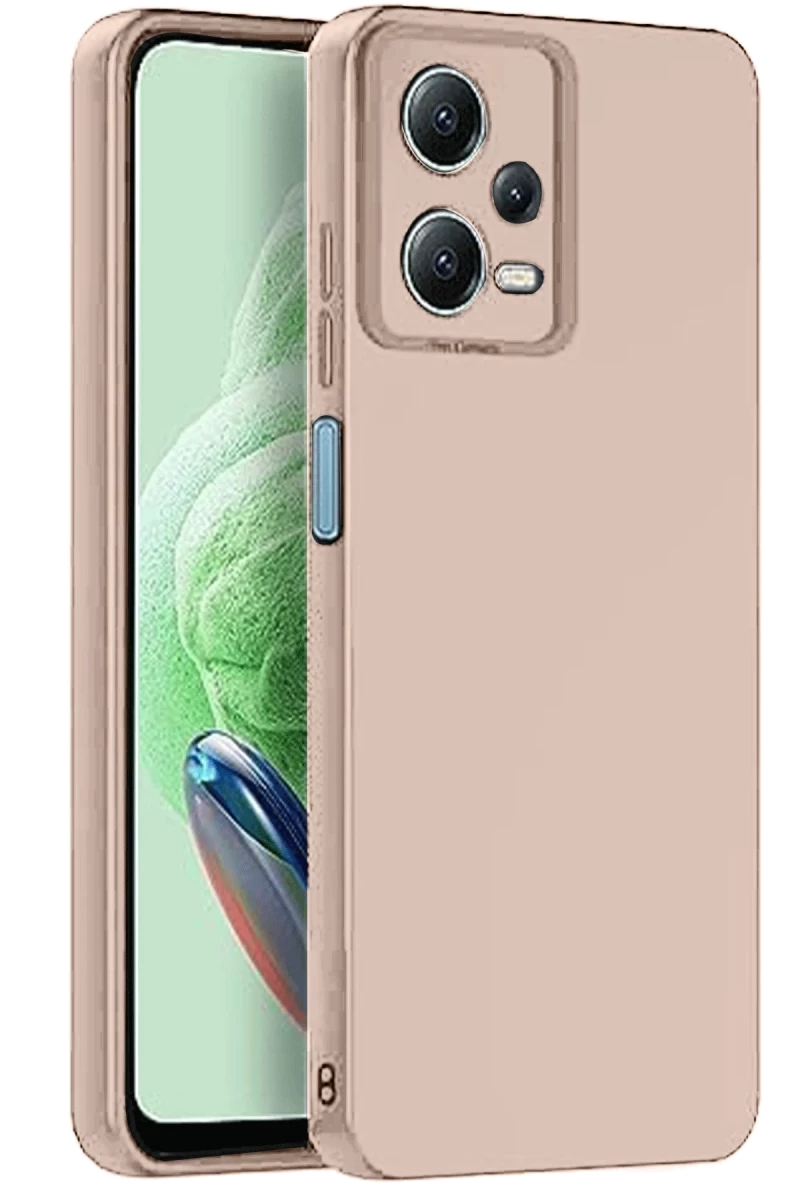 Xiaomi Redmi Note 12 Pro 5G Uyumlu Kılıf Nano içi Kadife Silikon - Pudra