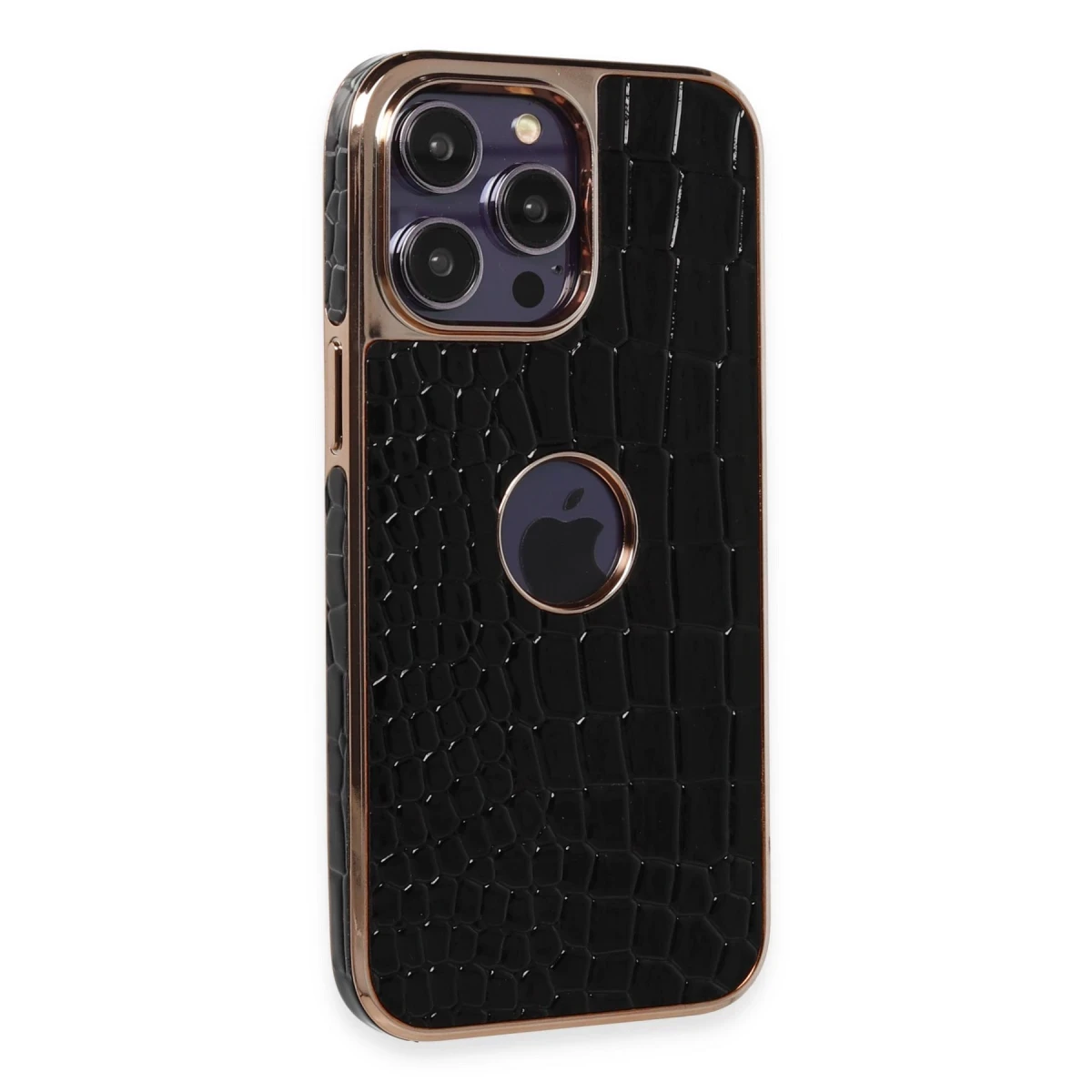 Apple iPhone 14 Pro Max Uyumlu Kılıf Snake Kapak - Siyah