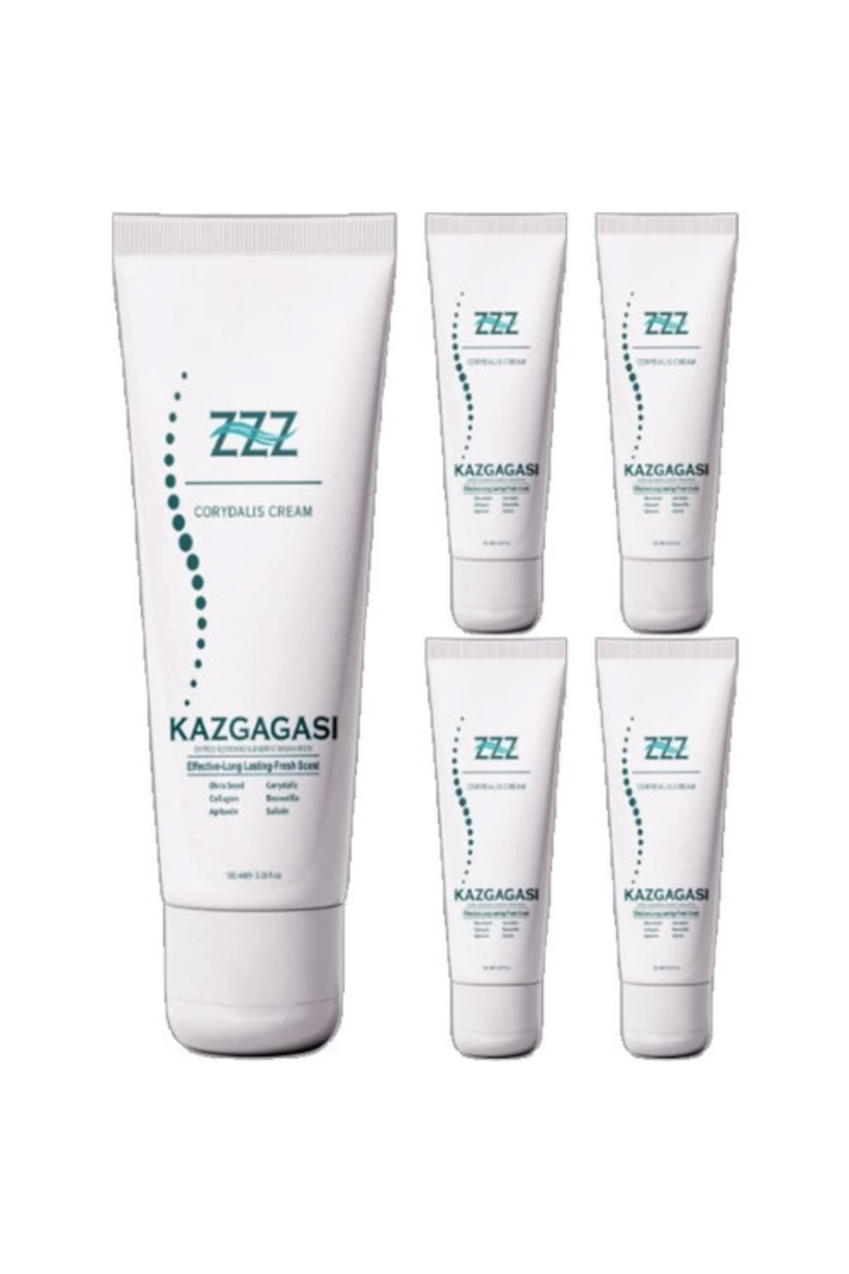 Zzz Kaz Gagası 5 Adet Özel Karışımlı 100 ml Masaj Kremi
