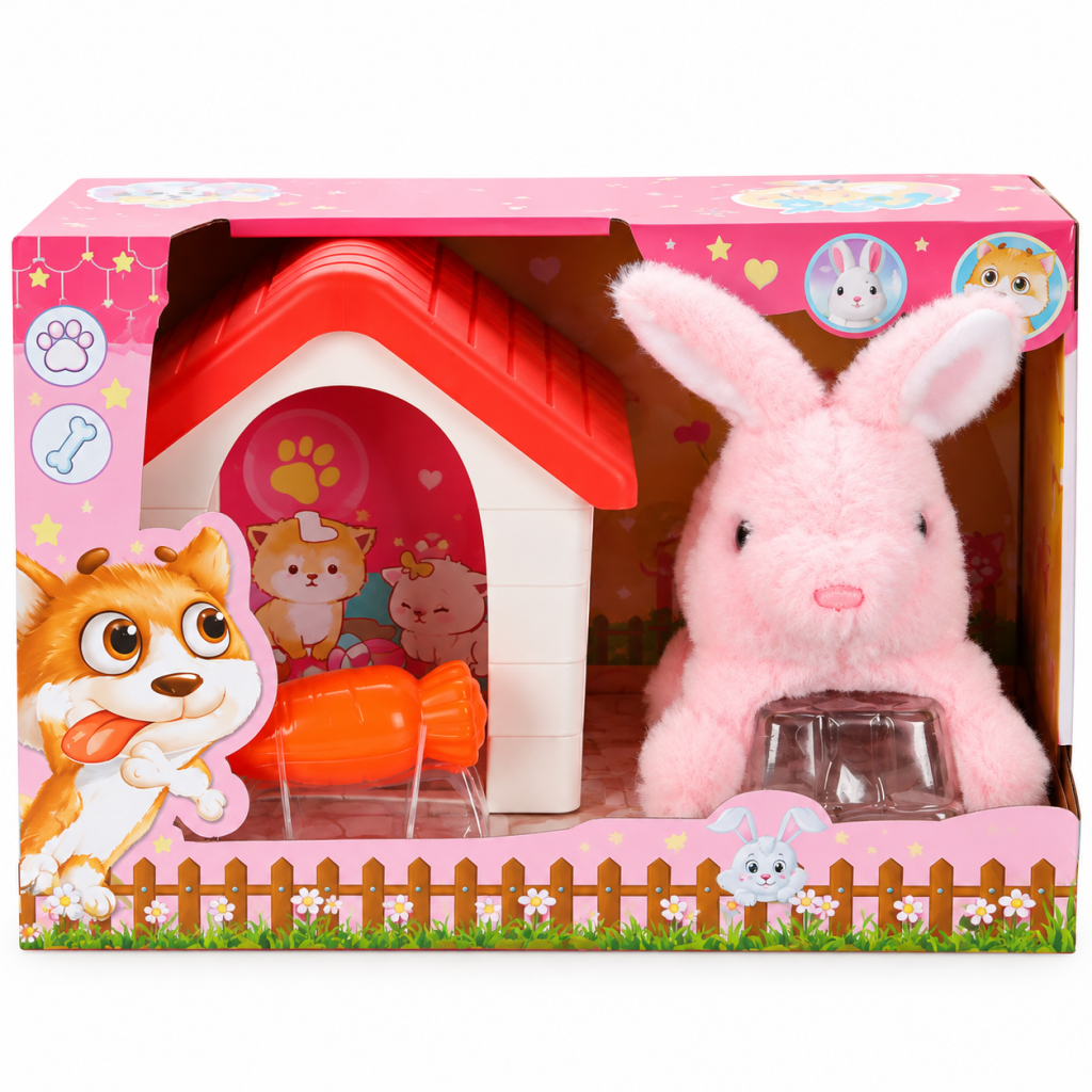 1004250 PELUŞ SEVİMLİ TAVŞAN HAREKETLİ SESLİ KULUBELİ