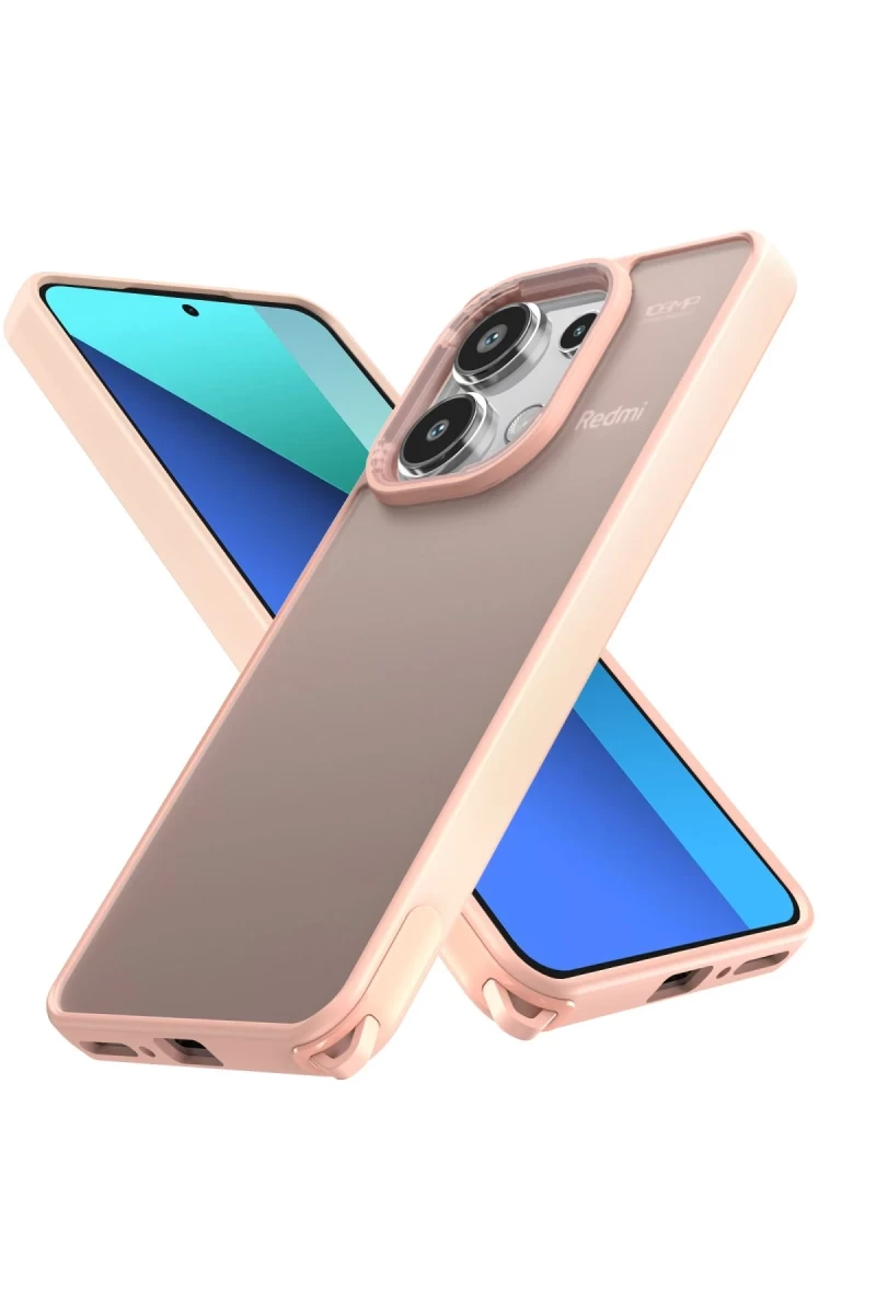 Xiaomi Redmi Note 13 Pro 4G Uyumlu Kılıf Elegant Kapak - Pudra