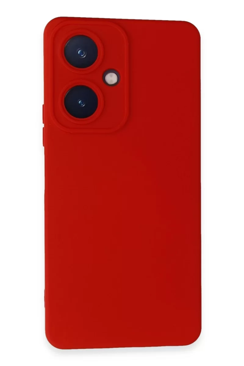 Vivo Y27 Uyumlu Kılıf Nano içi Kadife Silikon - Kırmızı