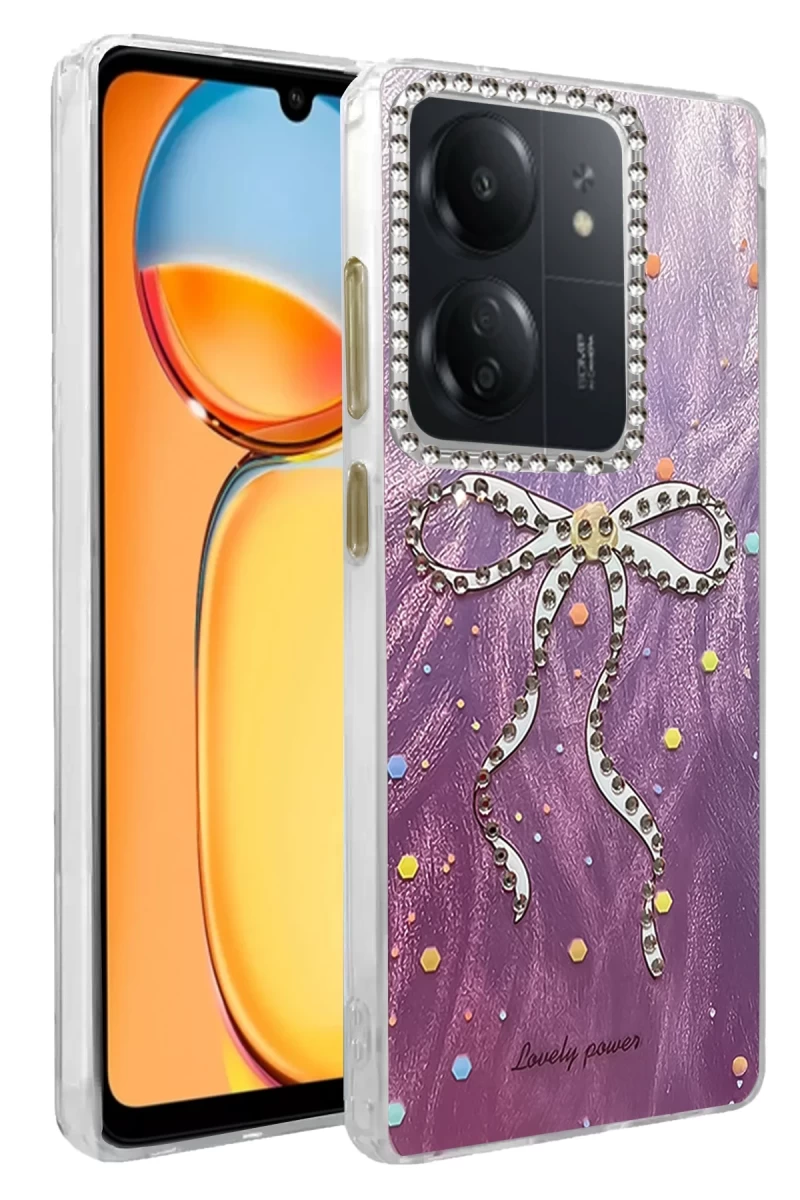 Xiaomi Redmi 13C Uyumlu Kılıf Blade Aynalı Desenli Kapak - Desen 1