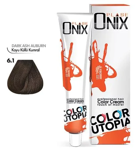 Tüp Saç Boyası 60 ml Profesyonel Krem Boya - 6/1 Koyu Küllü Kumral