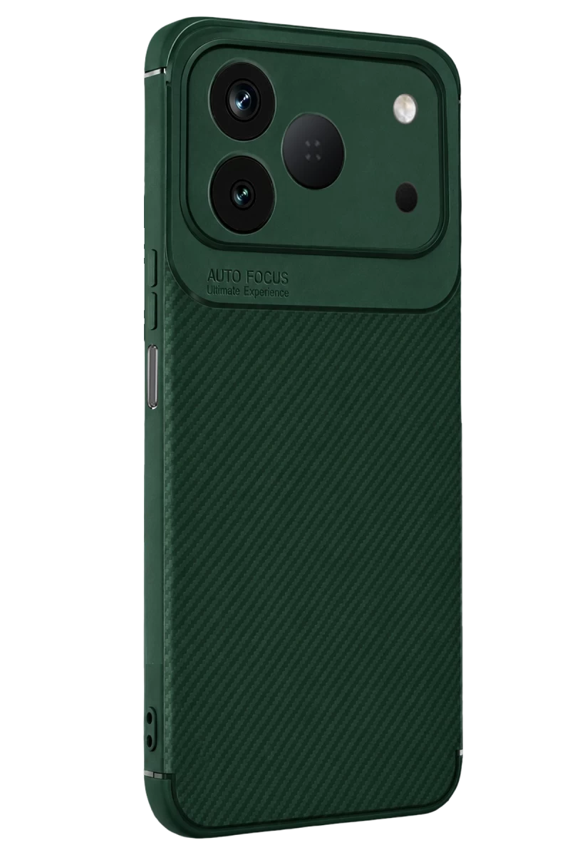 Tecno Spark 50 4G Uyumlu Auto Focus Karbon Kapak - Yeşil