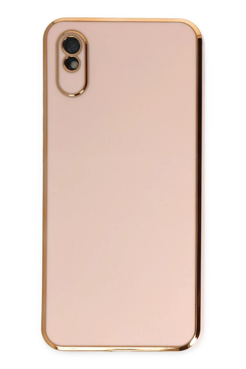 Xiaomi Redmi 9A Uyumlu Kılıf Volet Silikon - Pembe