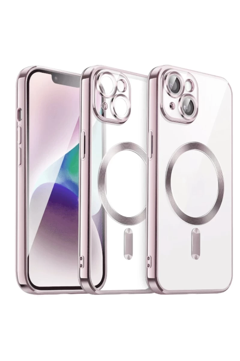 Apple iPhone 15 Uyumlu Kılıf Kross Magneticsafe Kapak - Rose