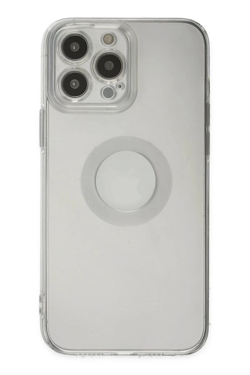 Apple iPhone 14 Pro Max Uyumlu Kılıf Santa Lens Silikon - Şeffaf