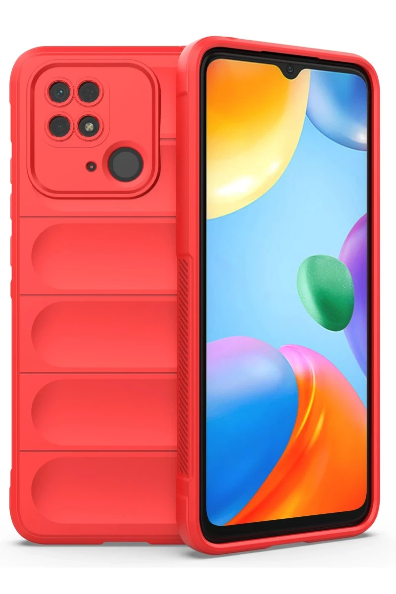 Xiaomi Redmi 10C Uyumlu Kılıf Optimum Silikon - Kırmızı