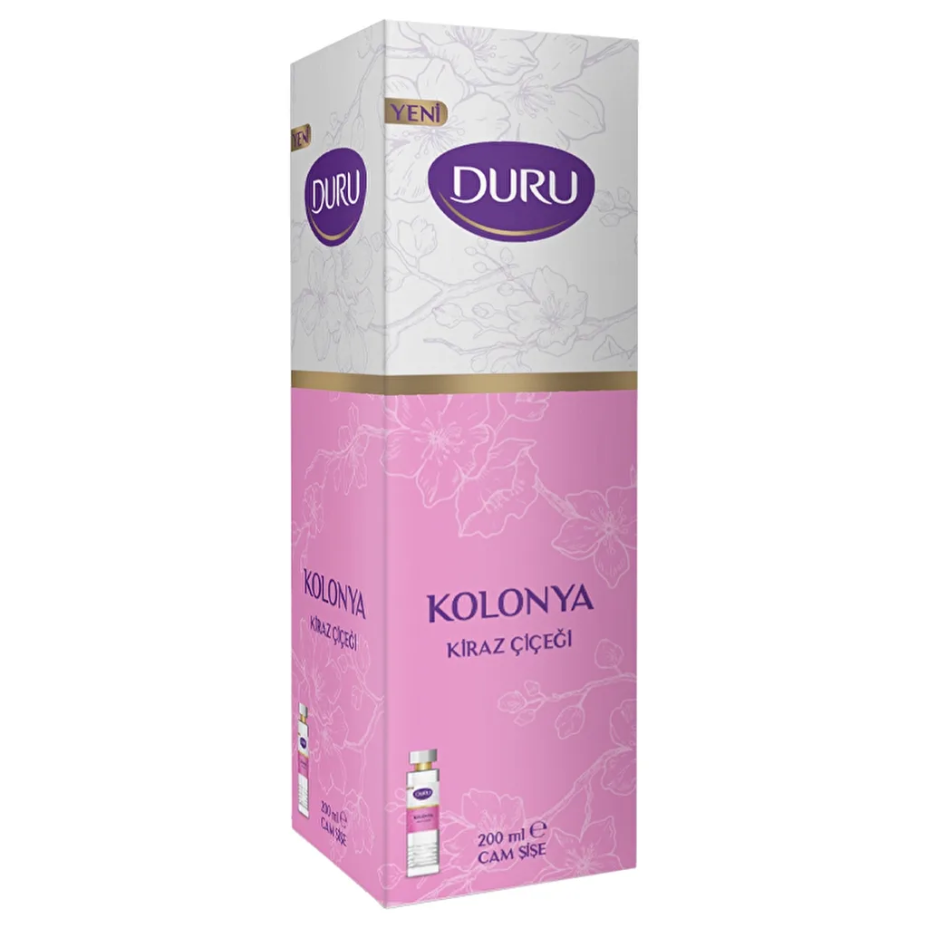 Kolonya Cam Şişe 200 ml - Kiraz Çiçeği