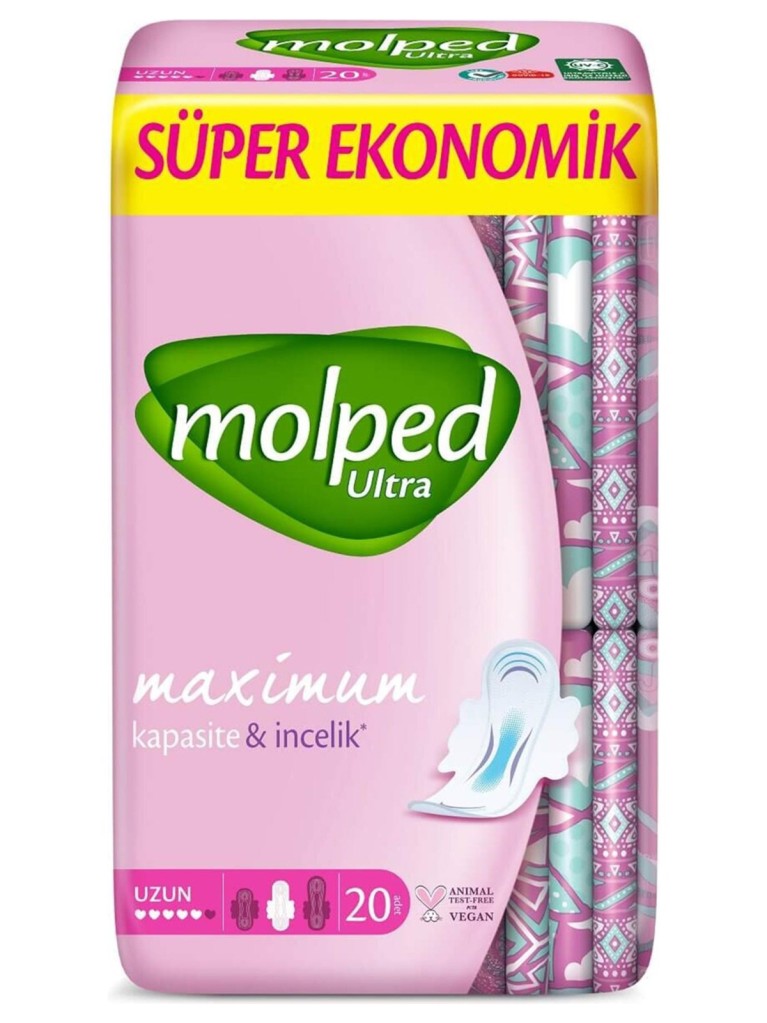 Ultra Anatomik Uzun Ped Süper Eko 20 Adet