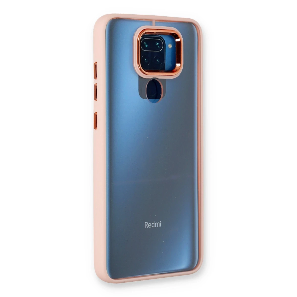 Xiaomi Redmi Note 9 Kılıf Dora Kapak - Pudra