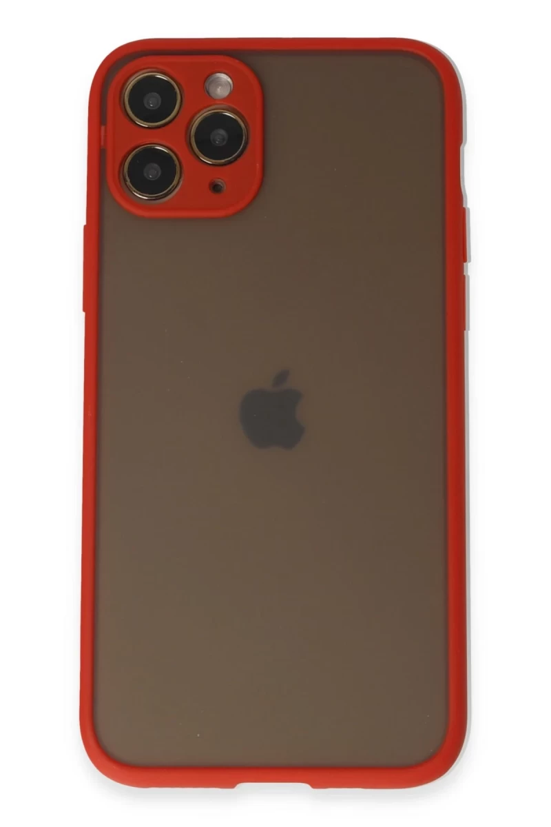 Apple iPhone 11 Pro Uyumlu Kılıf Montreal Silikon Kapak - Kırmızı