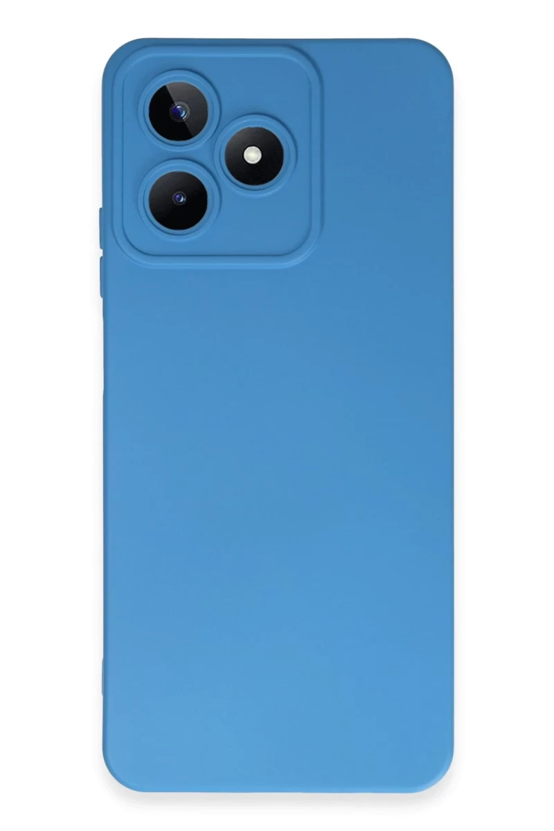 Realme C53 Uyumlu Kılıf Nano içi Kadife Silikon - Mavi