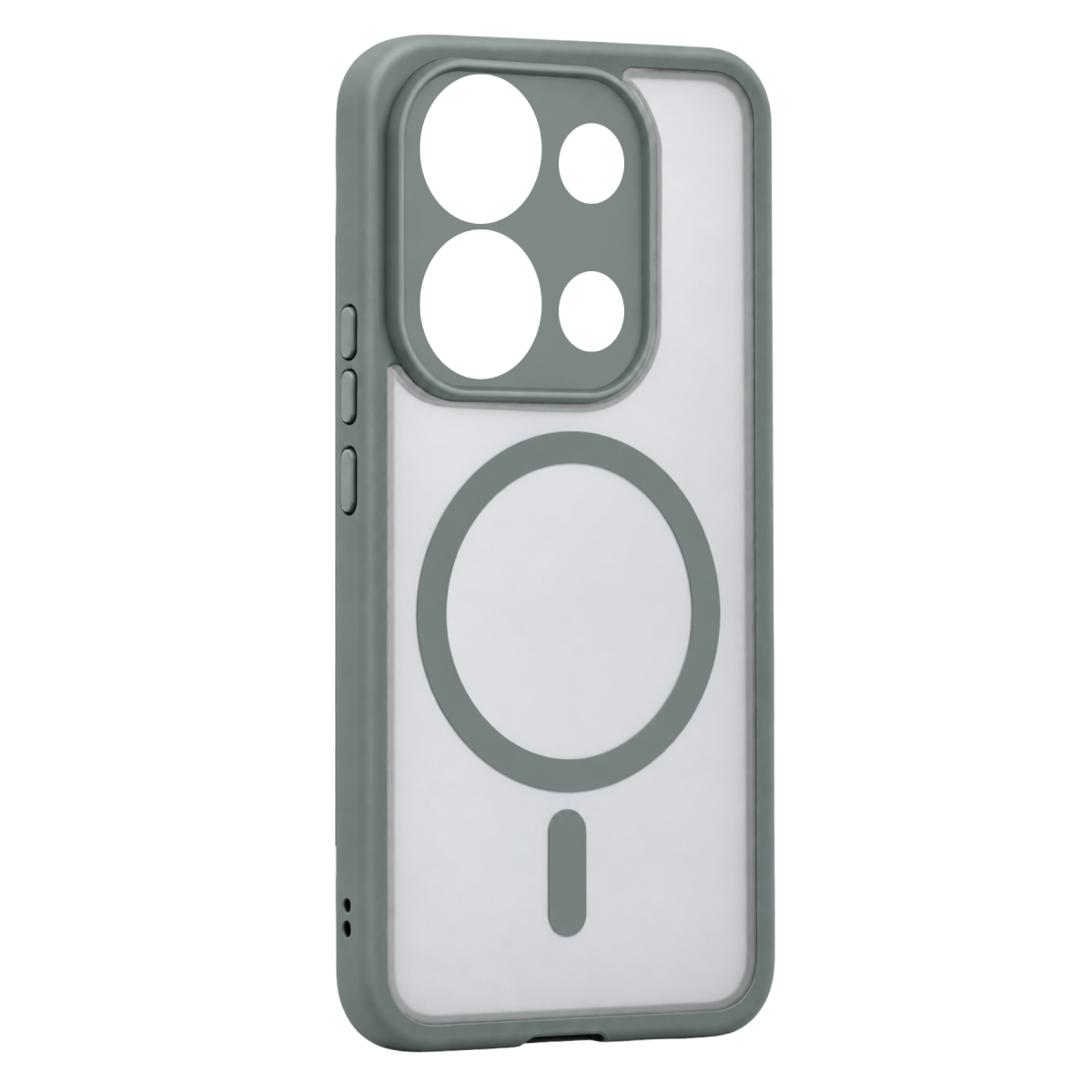 Xiaomi Redmi Note 13 Pro 4G Loji Magsafe Kapak - Gri