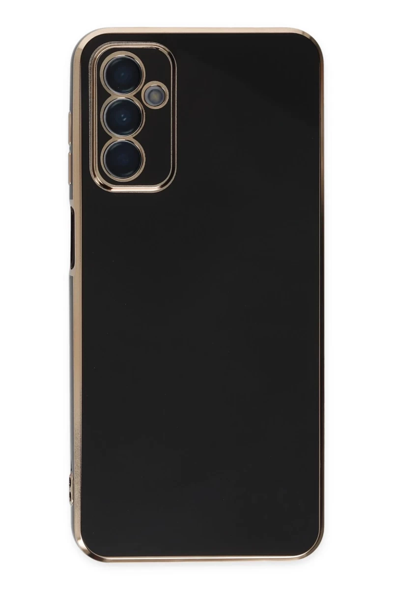 Samsung Galaxy M23 Uyumlu Kılıf Volet Silikon - Siyah