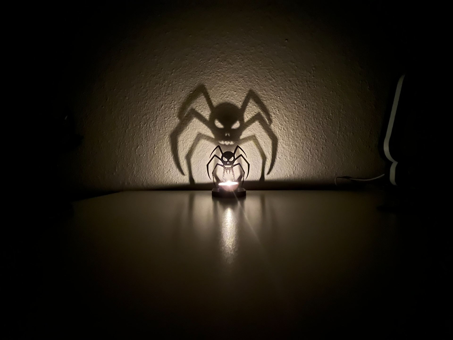Örümcek Figürlü Tealight Mumluk Cadılar Bayramı Gotik Dekoratif Mum Tutucu