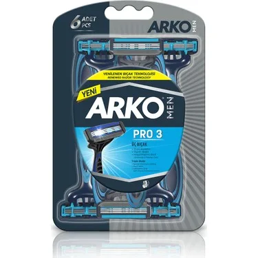 Men Pro 3 Bıçaklı Tıraş Bıçağı - 6'lı
