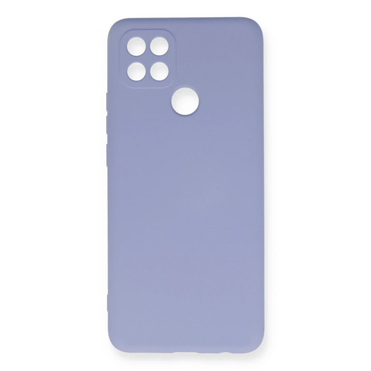 Oppo A15 Kılıf Nano içi Kadife Silikon - Lila