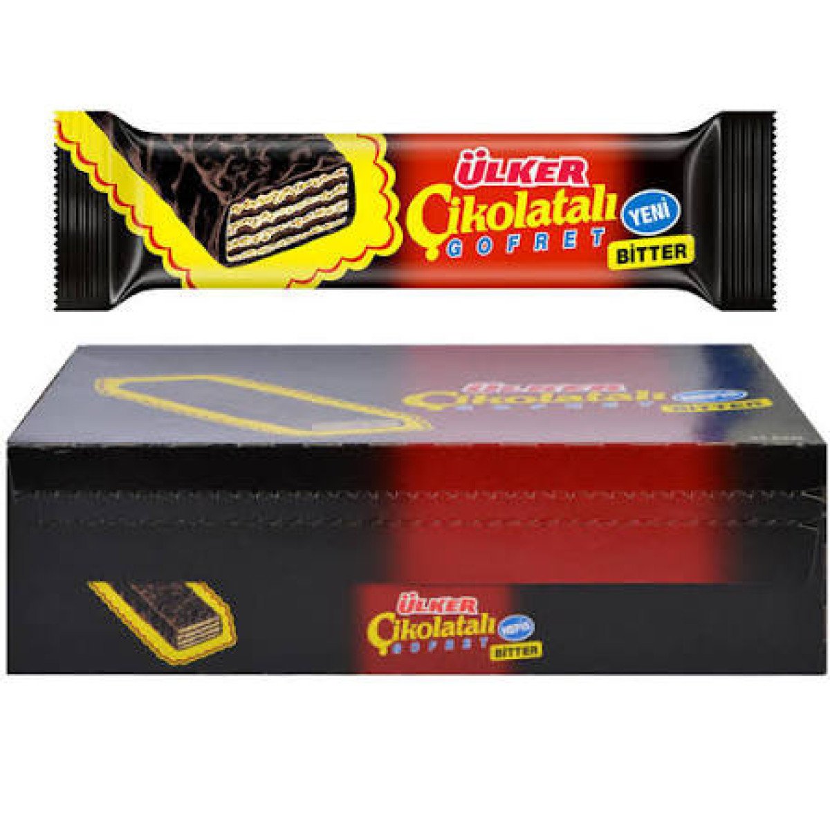ÜLKER ÇİK.GOFRET BİTTER 39 GR (36 Adet)