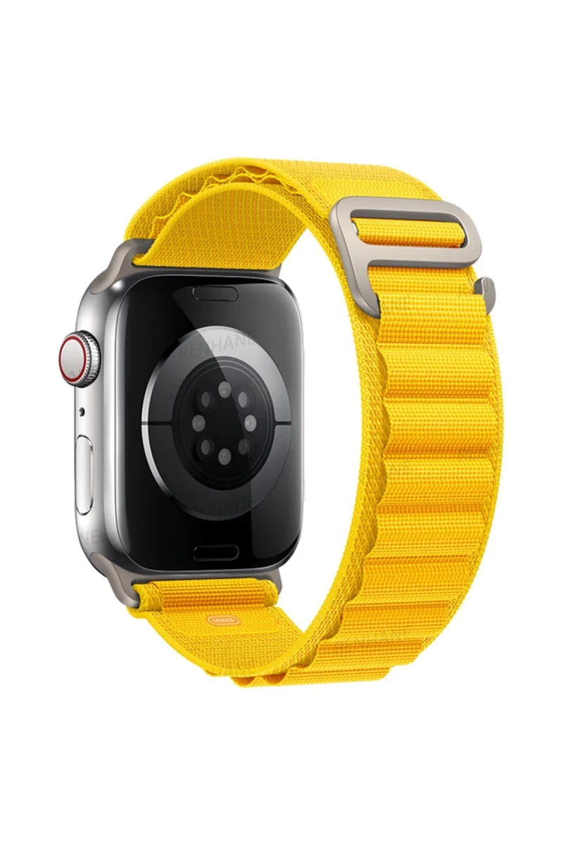 Apple Watch 38mm Uyumlu Mountain Kordon - Sarı