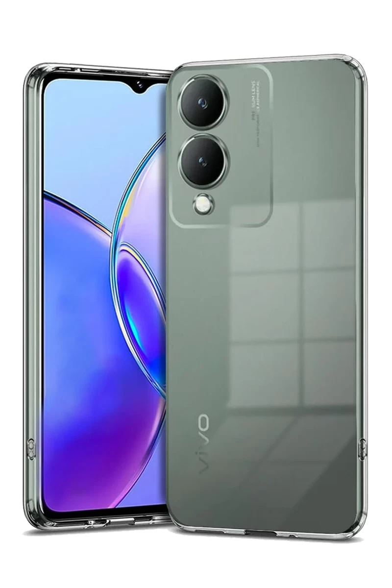 Vivo Y17S Uyumlu Kılıf Lüx Şeffaf Silikon