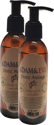Hintohu Adam&eErkeklere Kadınlara Özel Çikolata Aromalı Masaj Yağı Pure Edible Chocolate Flavor Massage Oil 125ML 2 Adet