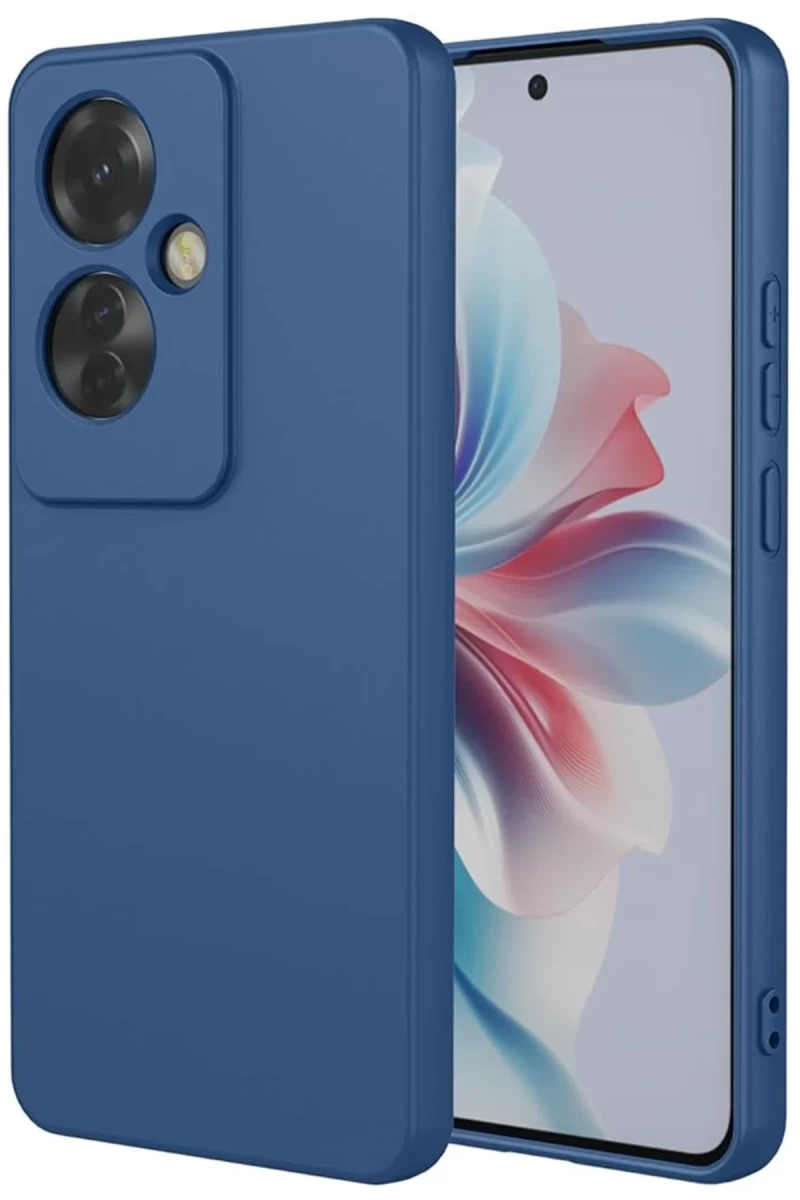 Oppo Reno 11F Uyumlu Kılıf First Silikon - Lacivert