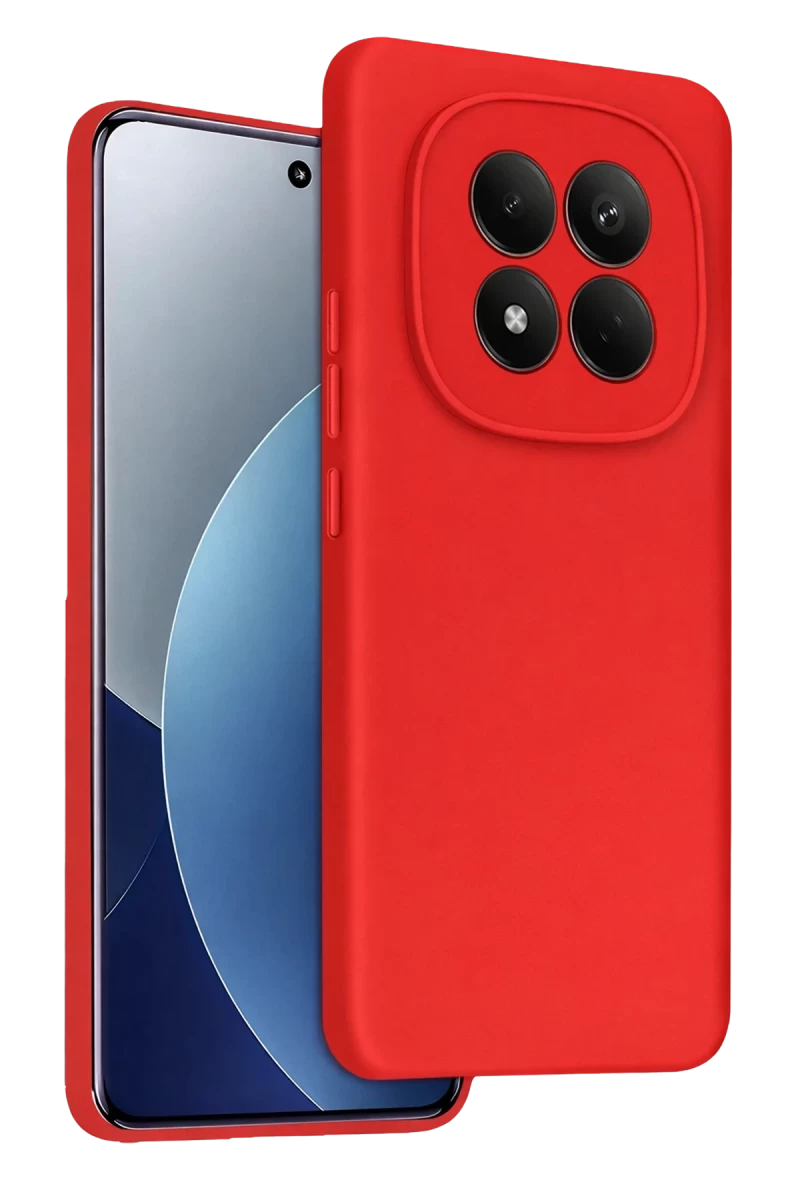 Xiaomi Redmi Note 15 4G Uyumlu First Silikon - Kırmızı