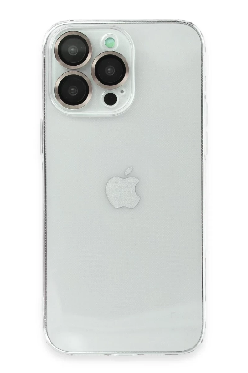 Apple iPhone 13 Pro Uyumlu Kılıf Luko Lens Silikon -Yeşil