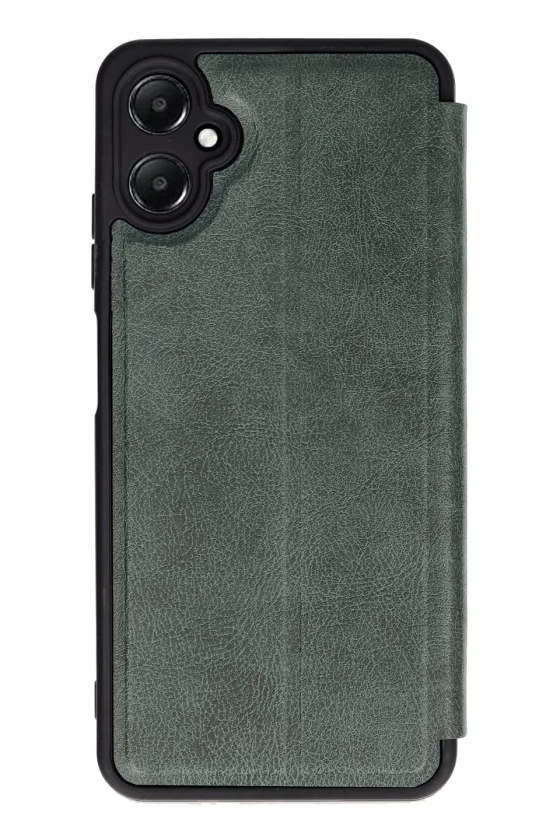 Samsung Galaxy A05 Uyumlu Kılıf Flip Cover - Koyu Yeşil