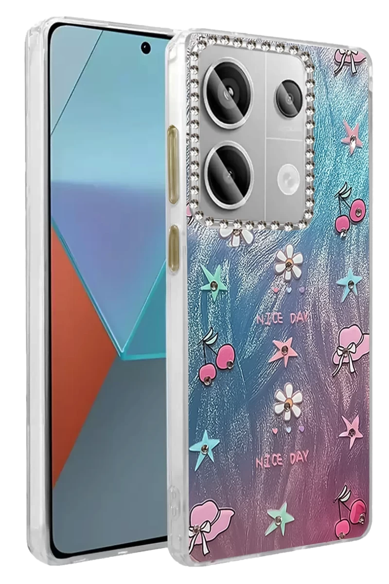 Xiaomi Redmi Note 13 Pro 4G Uyumlu Kılıf Blade Aynalı Desenli Kapak - Desen 4