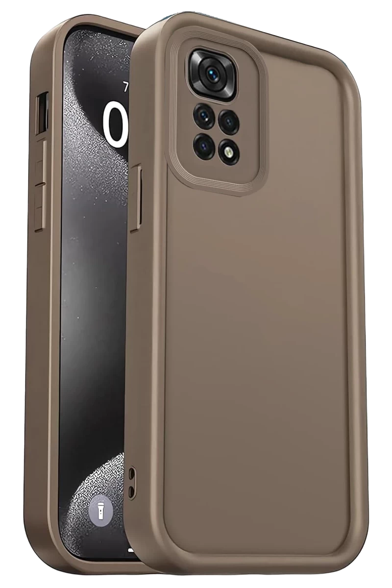 Xiaomi Redmi 10 2022 Uyumlu Kılıf Viera Silikon - Kahverengi