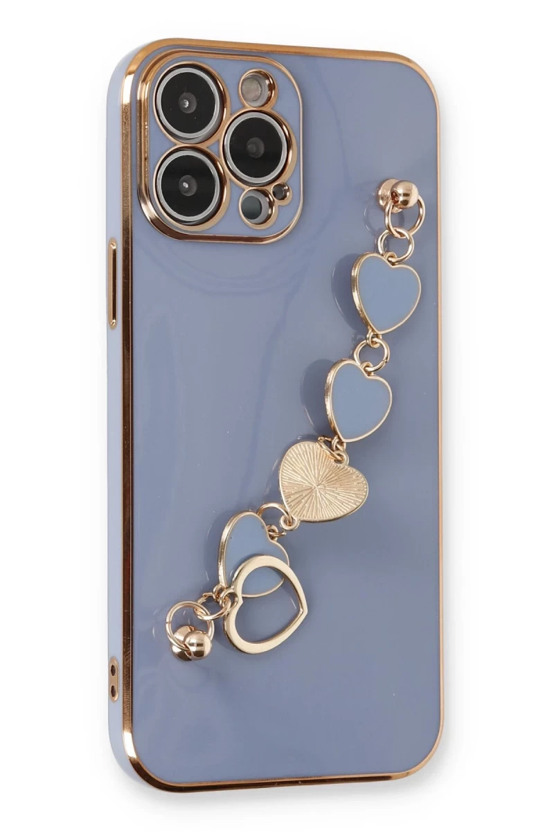 Apple iPhone 14 Pro Max Uyumlu Kılıf Esila Silikon - Gri