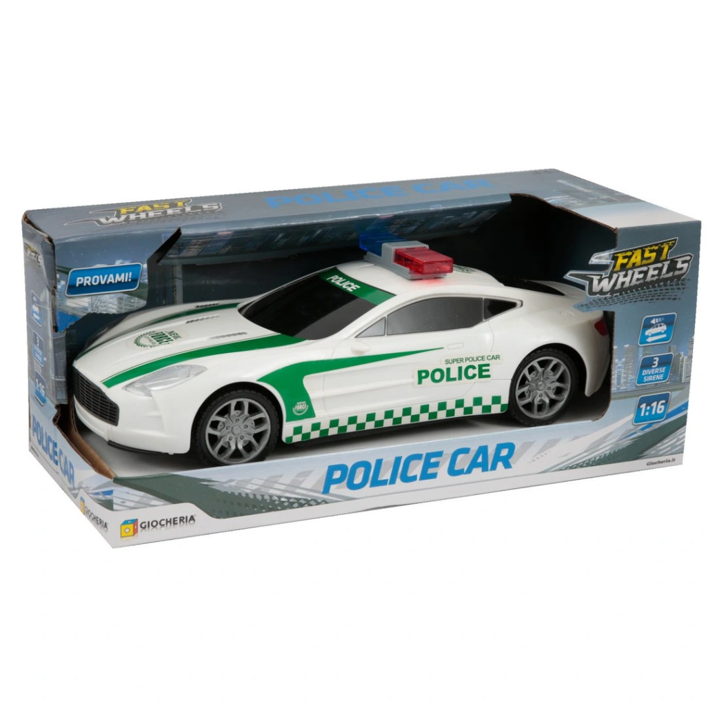 1:16 Işıklı ve Sesli Polis Arabası