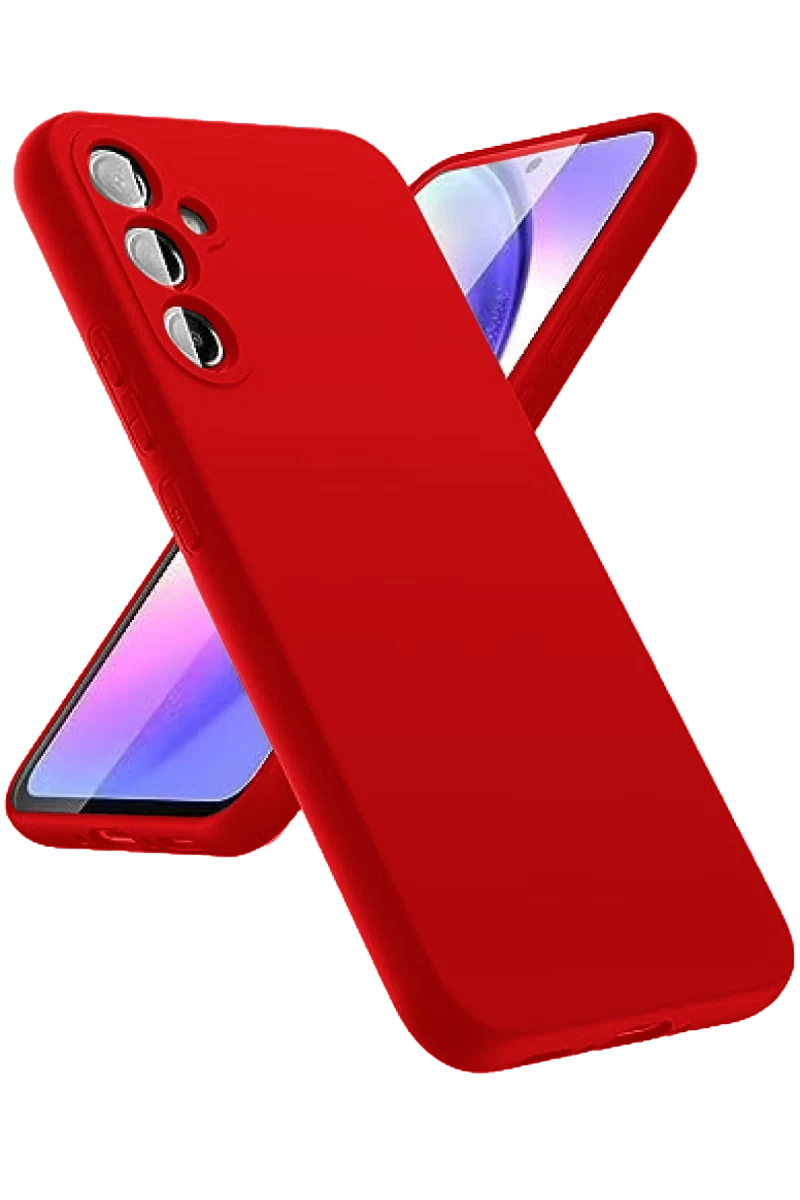 Samsung Galaxy A24 4G Uyumlu Kılıf First Silikon - Kırmızı