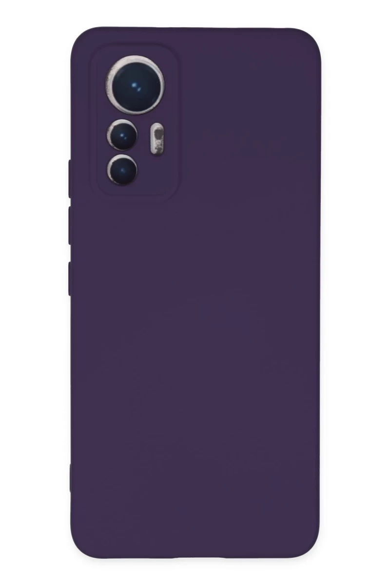 Xiaomi Mi 12 Lite Uyumlu Kılıf Nano içi Kadife Silikon - Mor