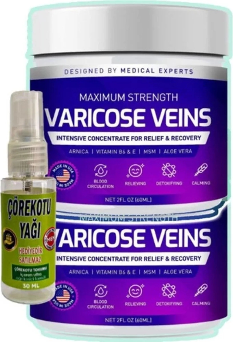 Pharmapulse Varcse Vnis Purple Bakım Kremi 100 ml x 2 Adet + Çörek Otu Yağı 30 ml
